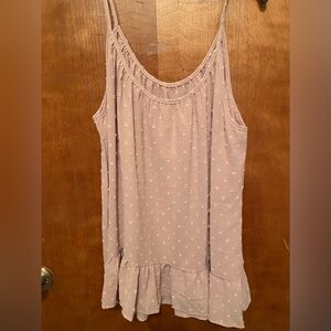 Beige Tunic Style Camisole Top